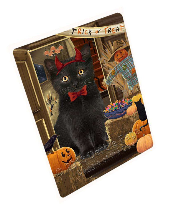 Enter at Own Risk Trick or Treat Halloween Black Cat Cutting Board C63495