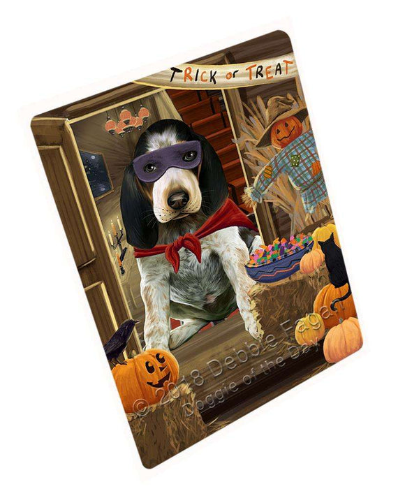 Enter at Own Risk Trick or Treat Halloween Bluetick Coonhound Dog Cutting Board C63519
