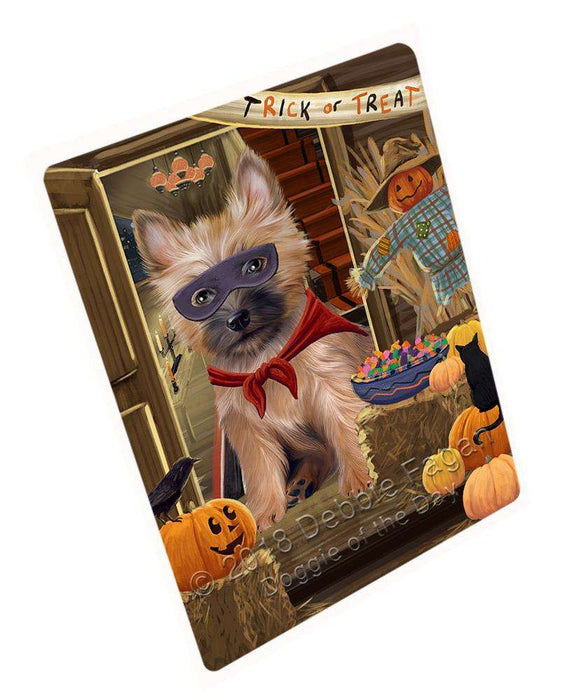 Enter at Own Risk Trick or Treat Halloween Cairn Terrier Dog Cutting Board C63639