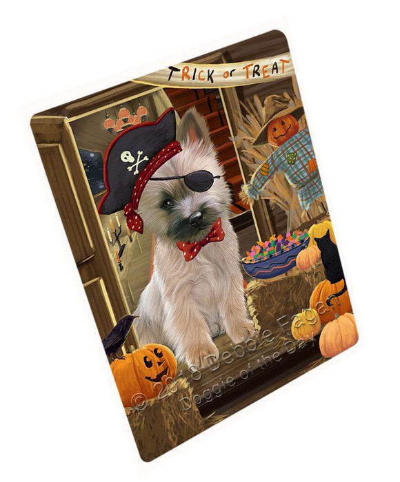 Enter at Own Risk Trick or Treat Halloween Cairn Terrier Dog Cutting Board C63642
