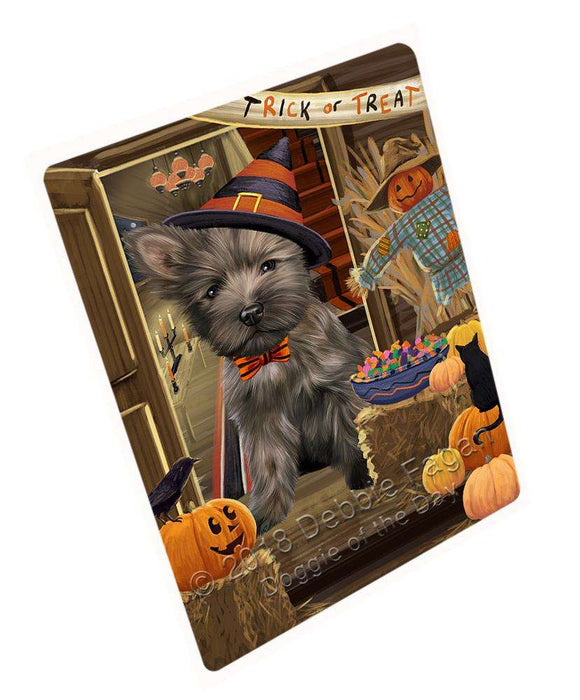 Enter at Own Risk Trick or Treat Halloween Cairn Terrier Dog Cutting Board C63648