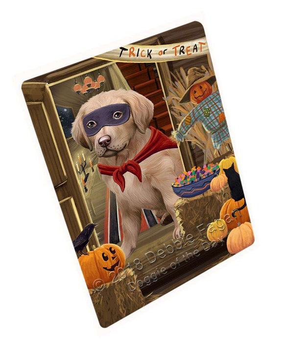 Enter at Own Risk Trick or Treat Halloween Chesapeake Bay Retriever Dog Cutting Board C63669