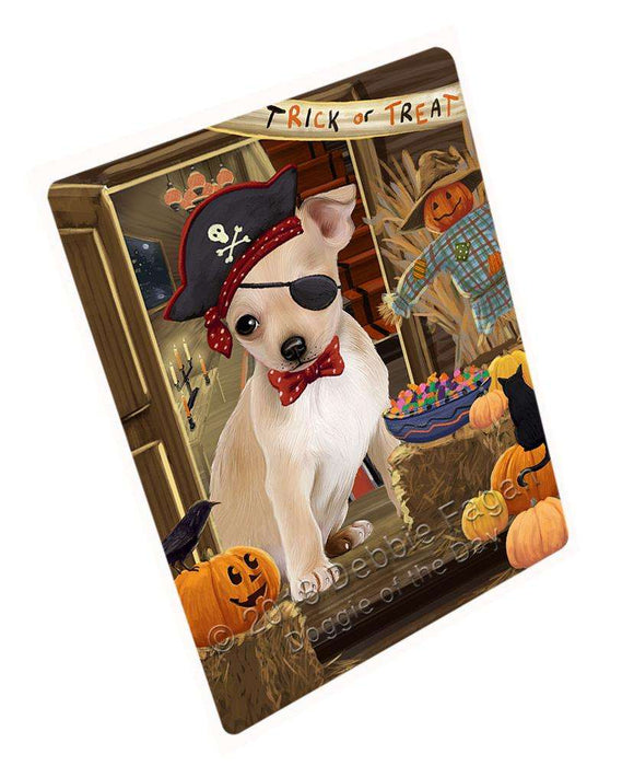 Enter at Own Risk Trick or Treat Halloween Chihuahua Dog Cutting Board C63687