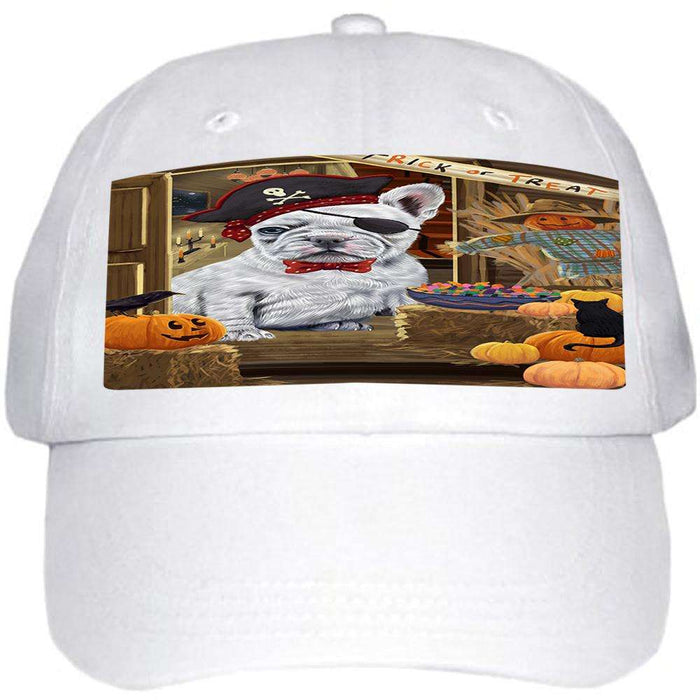 Enter at Own Risk Trick or Treat Halloween French Bulldog Ball Hat Cap HAT63096