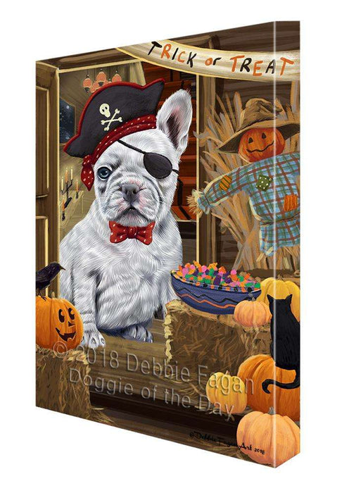 Enter at Own Risk Trick or Treat Halloween French Bulldog Canvas Print Wall Art Décor CVS95939