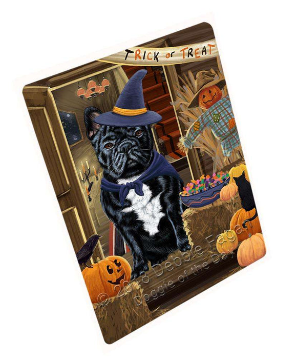 Enter At Own Risk Trick Or Treat Halloween French Bulldog Magnet Mini (3.5" x 2") MAG63801