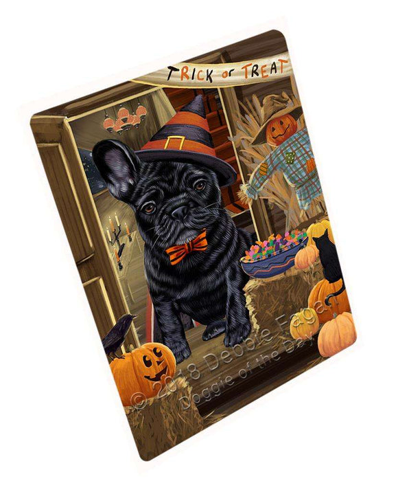 Enter At Own Risk Trick Or Treat Halloween French Bulldog Magnet Mini (3.5" x 2") MAG63813