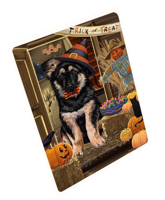 Enter at Own Risk Trick or Treat Halloween German Shepherd Dog Cutting Board C63828