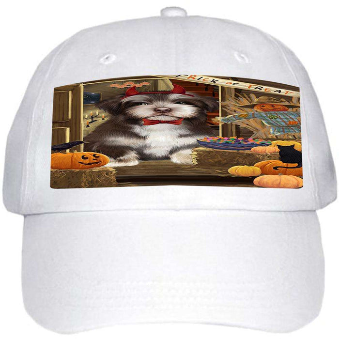 Enter at Own Risk Trick or Treat Halloween Havanese Dog Ball Hat Cap HAT63204