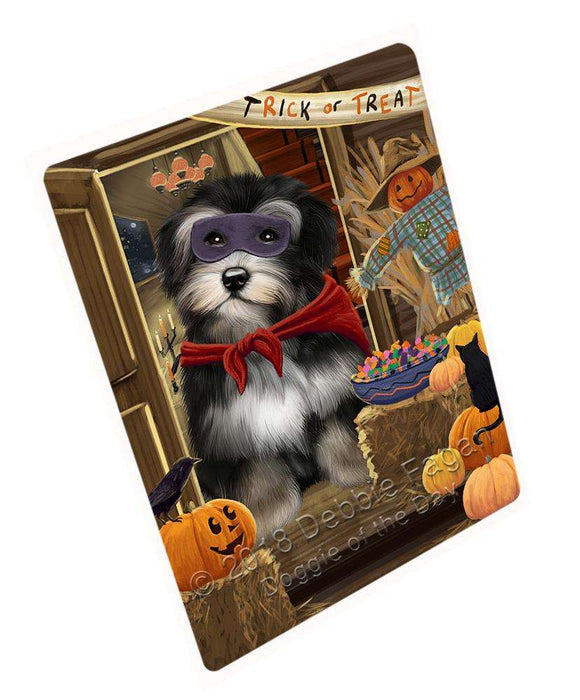 Enter At Own Risk Trick Or Treat Halloween Havanese Dog Magnet Mini (3.5" x 2") MAG63909