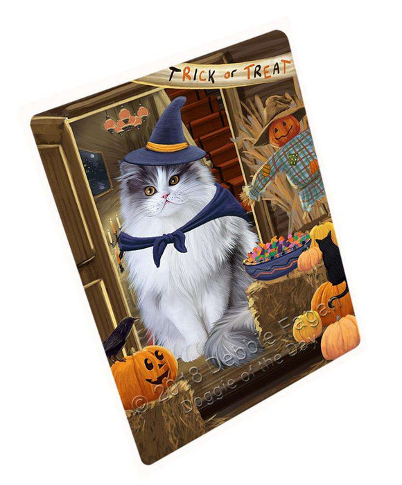 Enter at Own Risk Trick or Treat Halloween Persian Cat Cutting Board C64071