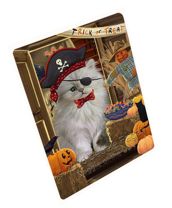 Enter at Own Risk Trick or Treat Halloween Persian Cat Cutting Board C64077