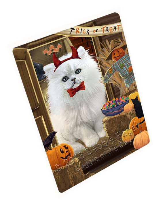 Enter at Own Risk Trick or Treat Halloween Persian Cat Cutting Board C64080