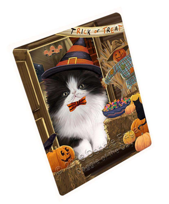 Enter at Own Risk Trick or Treat Halloween Persian Cat Cutting Board C64083