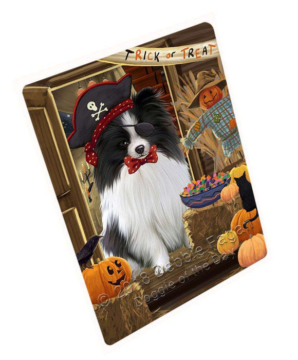Enter at Own Risk Trick or Treat Halloween Pomeranian Dog Cutting Board C64107