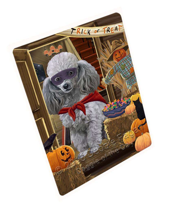 Enter at Own Risk Trick or Treat Halloween Poodle Dog Cutting Board C64119