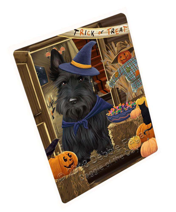 Enter at Own Risk Trick or Treat Halloween Scottish Terrier Dog Cutting Board C64251