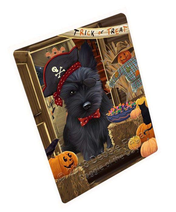 Enter at Own Risk Trick or Treat Halloween Scottish Terrier Dog Cutting Board C64257