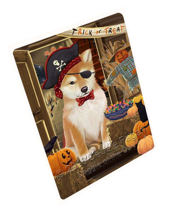 Enter at Own Risk Trick or Treat Halloween Shiba Inu Dog Cutting Board C64302