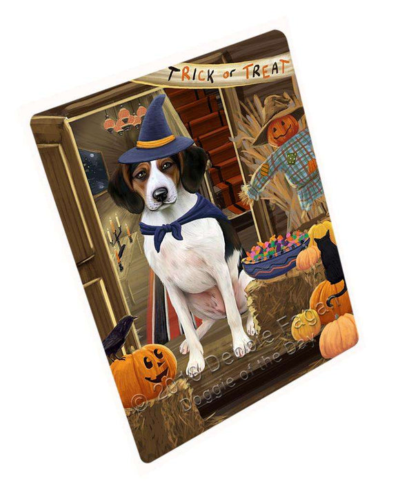Enter at Own Risk Trick or Treat Halloween Treeing Walker Coonhound Dog Large Refrigerator / Dishwasher Magnet RMAG80766