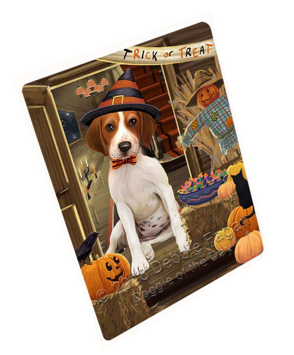 Enter at Own Risk Trick or Treat Halloween Treeing Walker Coonhound Dog Large Refrigerator / Dishwasher Magnet RMAG80790