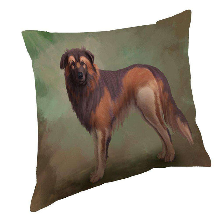 Estrela Mountain Dog Throw Pillow