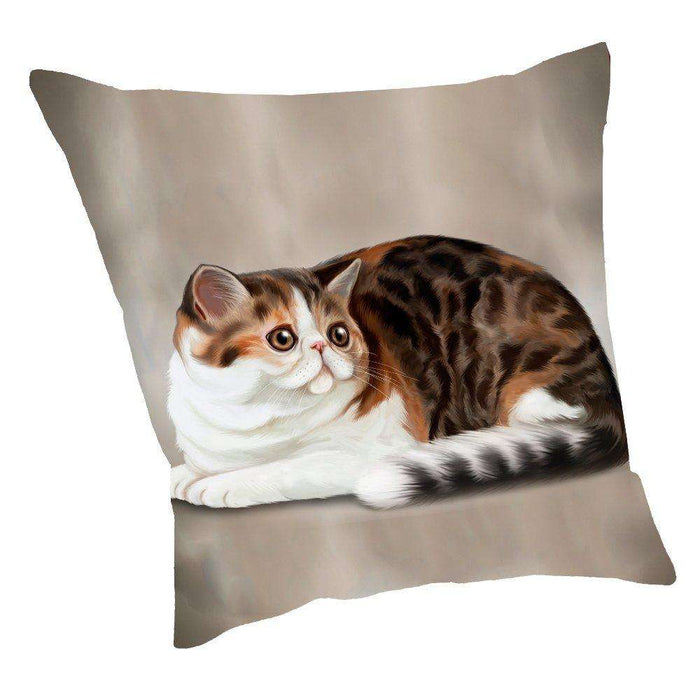 Exotic Persian Cat Throw Pillow D017