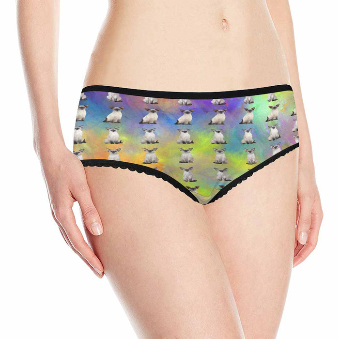 Oriental Blue Point Siamese Cats  Women&#039;s All Over Print Classic Briefs