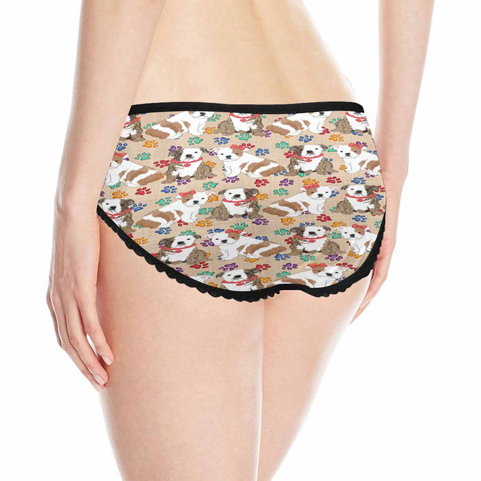 Bulldog Dogs Red  Women&#039;s All Over Print Classic Briefs