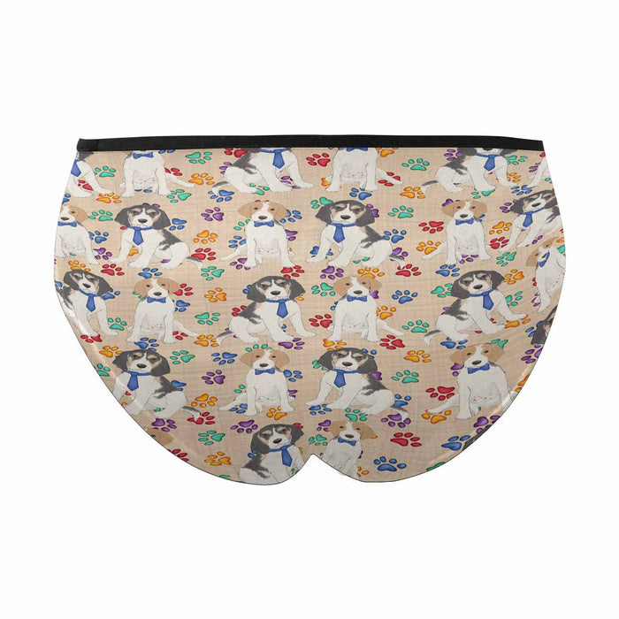 Treeing Walker Coonhound Dogs Blue  Women&#039;s High Waist Briefs (Model L26)