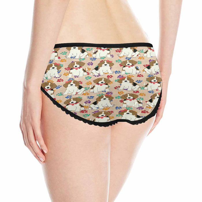 Beagle Dogs Red  Women&#039;s All Over Print Classic Briefs