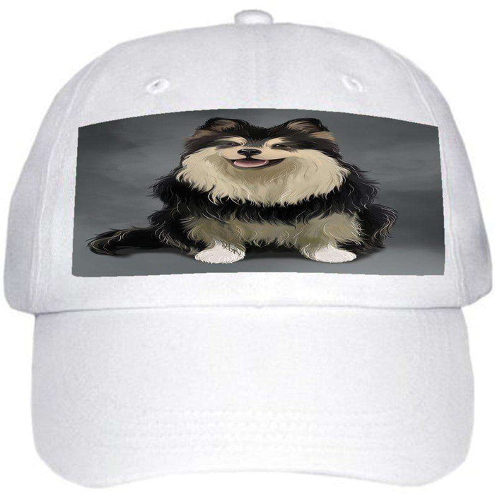 Finnish Lapphund Dog Ball Hat Cap Off White