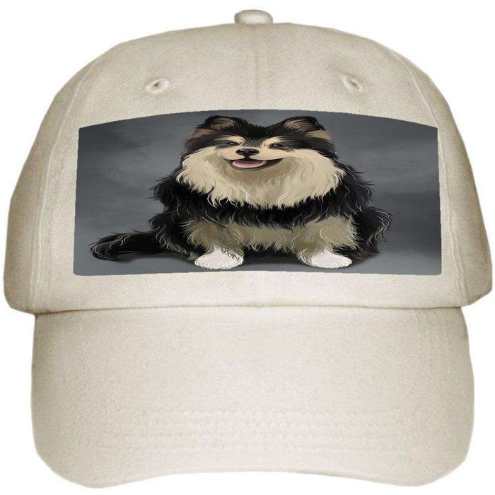 Finnish Lapphund Dog Ball Hat Cap Off White
