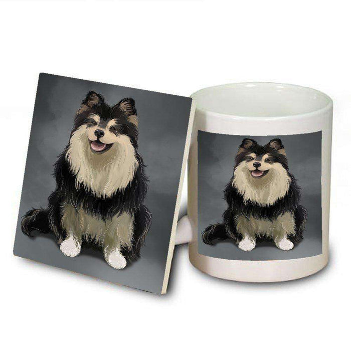 Finnish Lapphund Dog Mug and Coaster Set