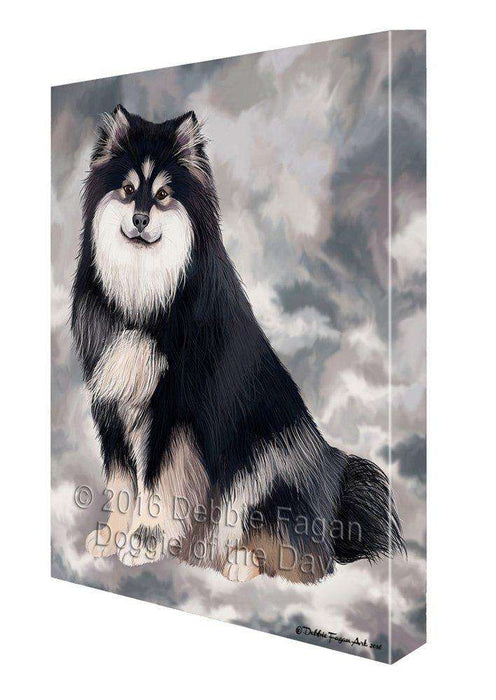 Finnish Lapphund Dog Painting Printed on Canvas Wall Art