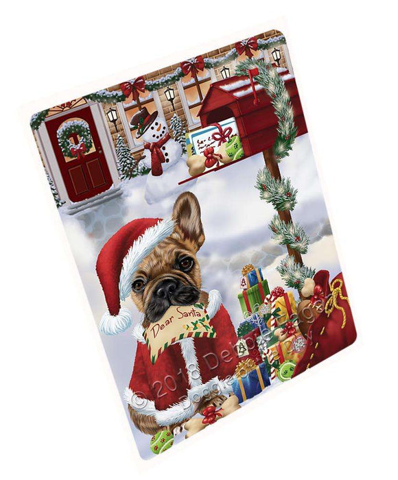 French Bulldog Dear Santa Letter Christmas Holiday Mailbox Blanket BLNKT102423