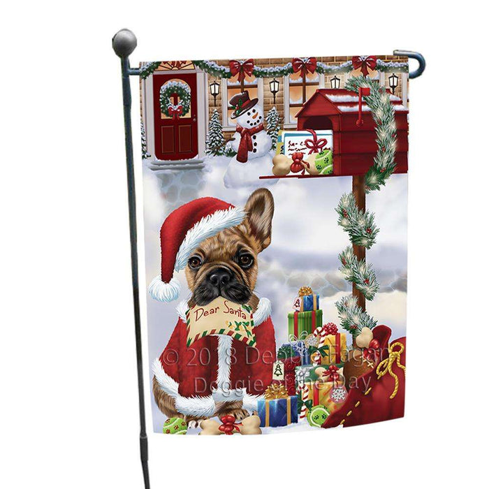 French Bulldog Dear Santa Letter Christmas Holiday Mailbox Garden Flag GFLG53960