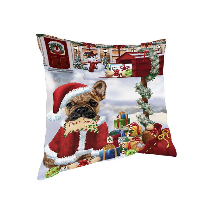 French Bulldog Dear Santa Letter Christmas Holiday Mailbox Pillow PIL72216