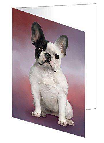French Bulldog Handmade Artwork Assorted Pets Greeting Cards and Note Cards with Envelopes for All Occasions and Holiday Seasons GCD48908