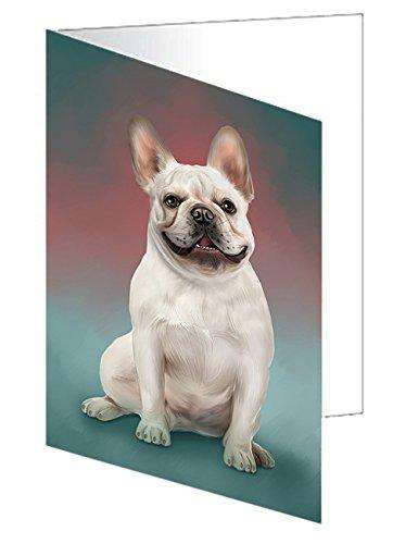 French Bulldog Handmade Artwork Assorted Pets Greeting Cards and Note Cards with Envelopes for All Occasions and Holiday Seasons GCD48914