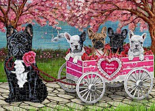 French Bulldog Mother's Day Dogs Puzzle with Photo Tin