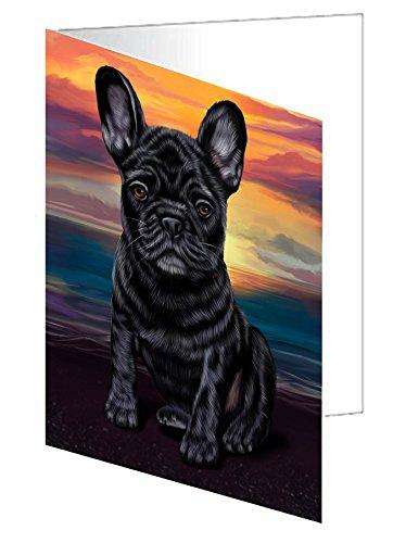 French Bulldogs Dog Handmade Artwork Assorted Pets Greeting Cards and Note Cards with Envelopes for All Occasions and Holiday Seasons