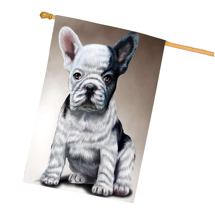 French Bulldogs Dog House Flag