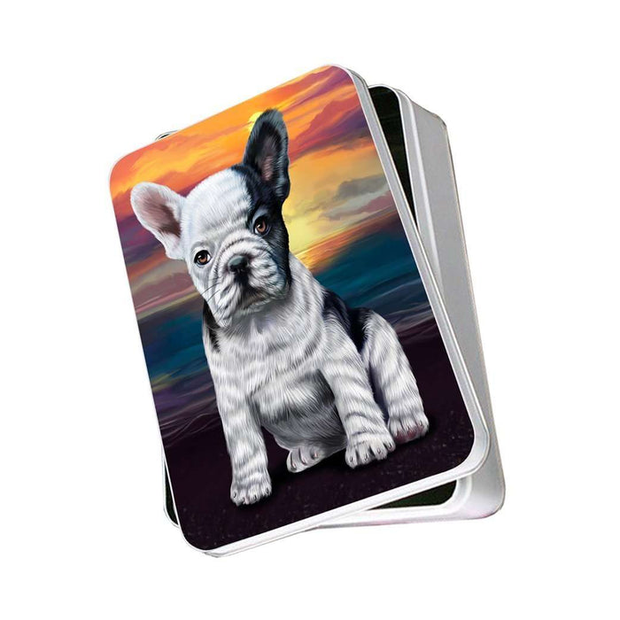 French Bulldogs Dog Photo Storage Tin