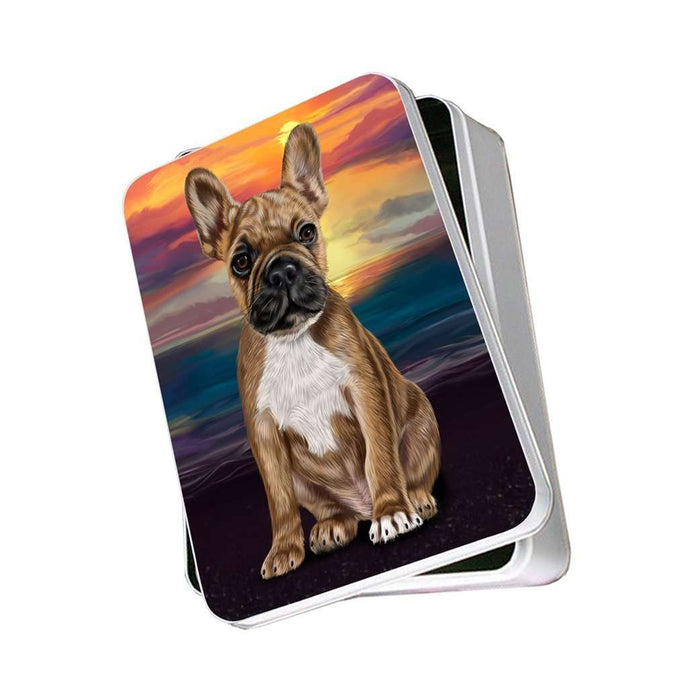 French Bulldogs Dog Photo Storage Tin