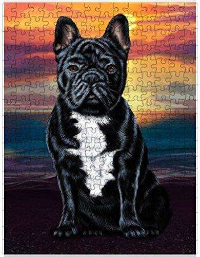 French Bulldogs Dog Puzzle with Photo Tin