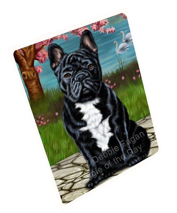 French Bulldogs Dog Tempered Cutting Board (Small)