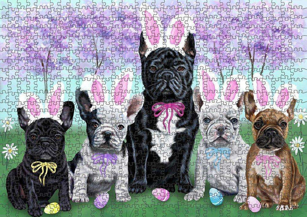 French Bulldogs Easter Holiday Puzzle with Photo Tin PUZL49995