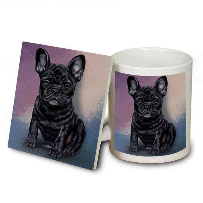 French Bulldogs Puppy Dog Mug and Coaster Set