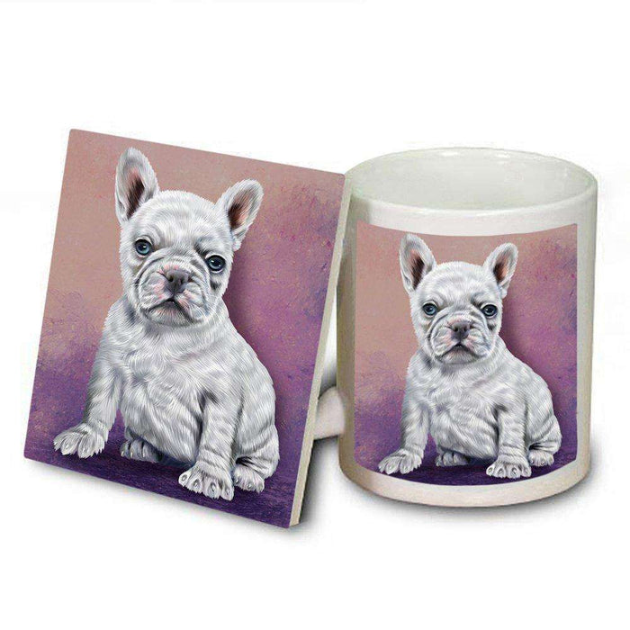 French Bulldogs Puppy Dog Mug and Coaster Set